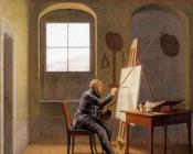 格奥尔 弗里德里希 克斯廷 : 卡斯帕大卫弗里德里希在他的工作室里